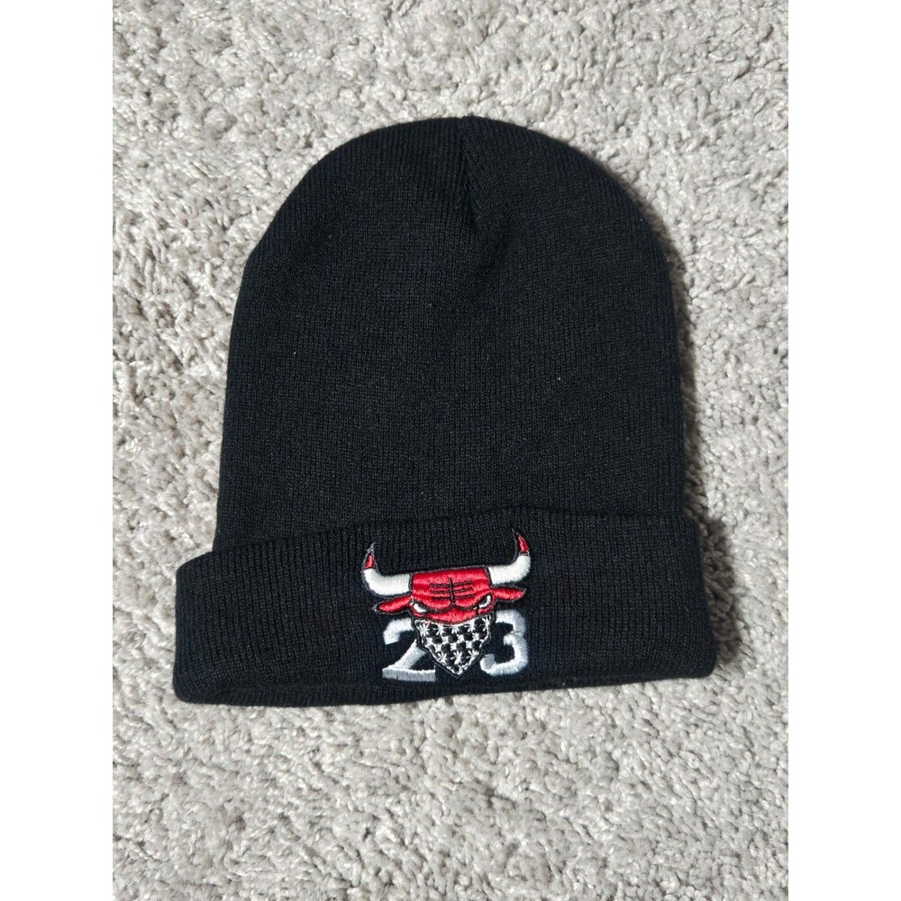 Nba Chicago Bulls #23 Stocking Hat Beanie Black Red